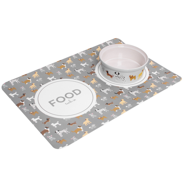 Grey Anti Slip Dog Mat (50 x 33cm)