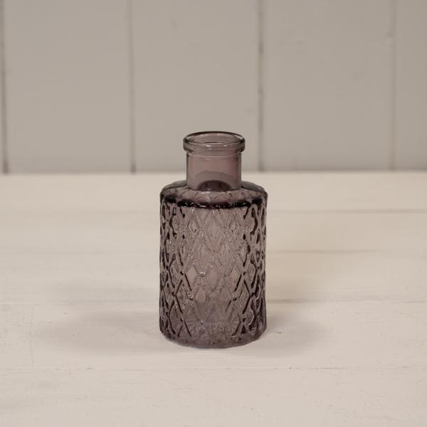 Amethyst Mini Geometric Glass Bottle