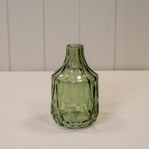 Vintage Green Glass Bottle