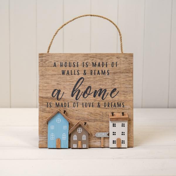 Wooden Home Sign