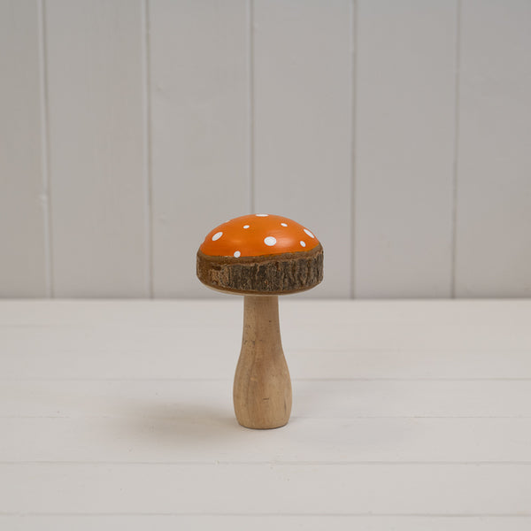 Orange Wooden Toadstool