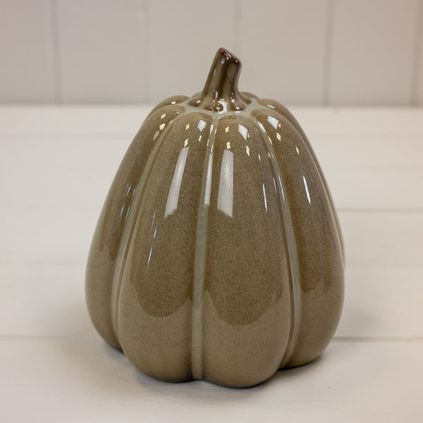 Caramel Ceramic Pumpkin L13.5xW13.5xH15cm Weight-738g