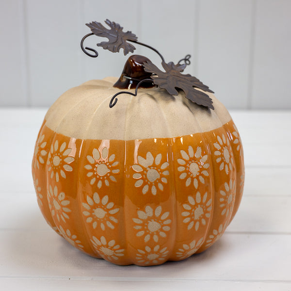 Ceramic Pumpkin D19xH16cm Weight-1228g