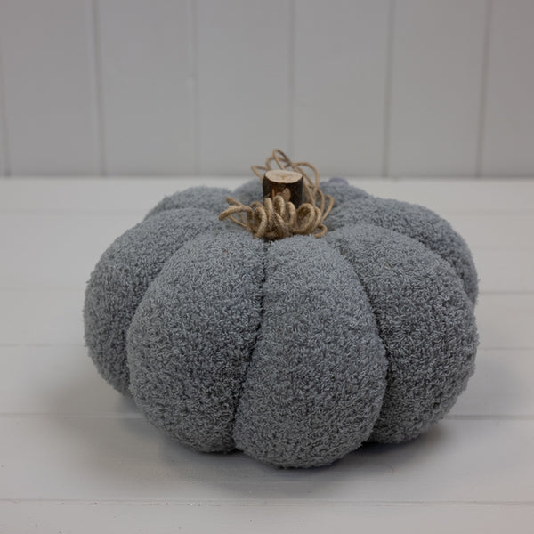 Grey Fabric Pumpkin L20xW20xH15cm Weight-193g