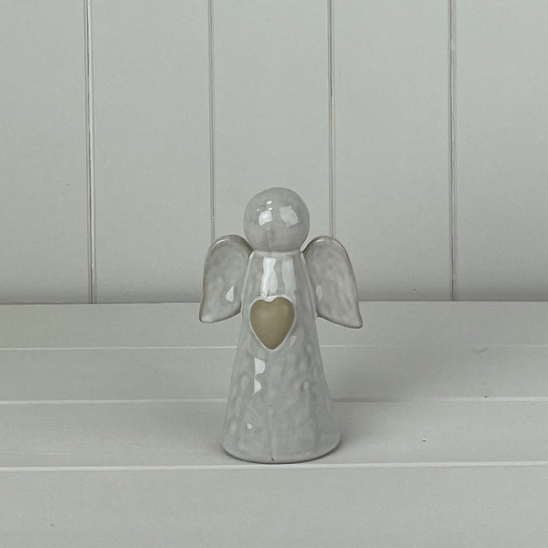 White Ceramic Angel Ornament L9xD6.5xH13.5cm Weight-214g