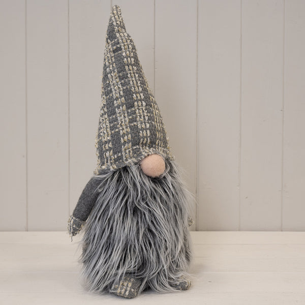 Fabric gonk with gold stripey hat (45cm) 19x17x45 Weight-431g