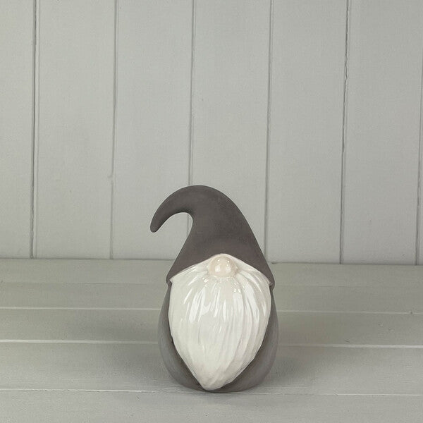 Grey Ceramic Gonk 9x9x13.5cm Weight-130g