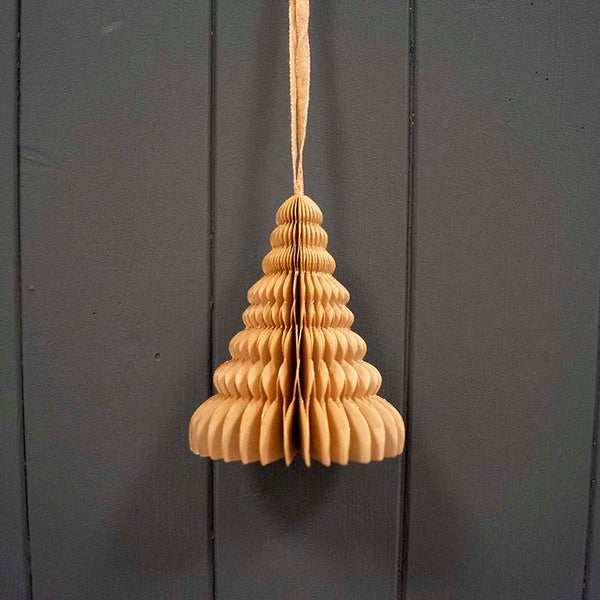 Hanging Handmade Gold Tree Paper Decoration