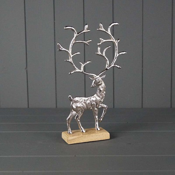 Metal Reindeer L17.5xW5xH27cm