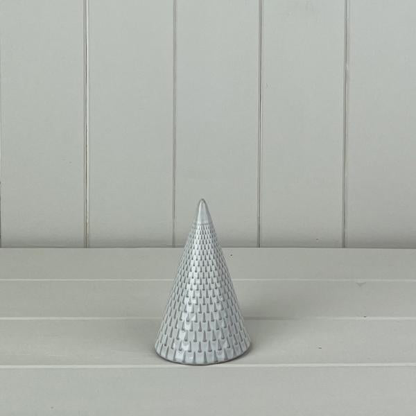 Glazed Ceramic Tree Ornament with Textured Detail L7.1xD7.1xH11cm Weight-140g