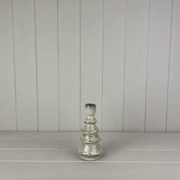 Glazed Ceramic Candle Holder L7xD7xH16cm