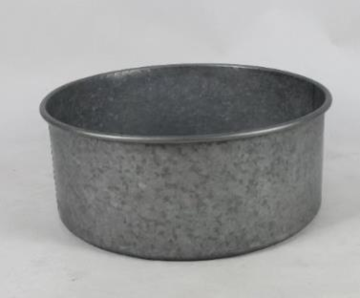 420546-ZBWL (SR) Zinc Bowl Straight Sided with Drainage Holes and Bungs H19cm D43cm