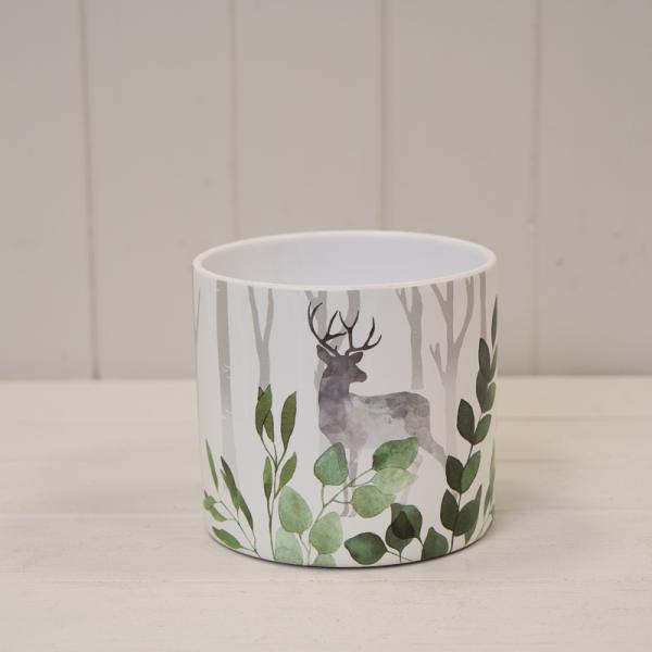 Woodland Stag Pot TD13.8cm H12.5cm L13.8cm W13.8cm Weight-138g