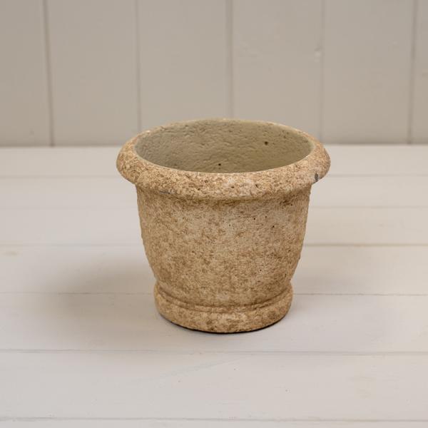 Round Clay Cement Urn Pot TD14xH11.5cm Weight-731g