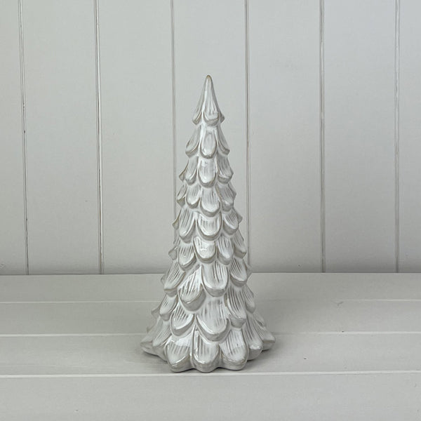 Glazed Ceramic Tree Ornament with Textured Detail L12xD12xH25.5cm Weight-579g