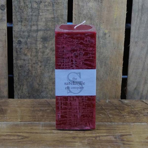 Square Festive Spiced Apple Scented Candle 6cm H15cm Weight-458g