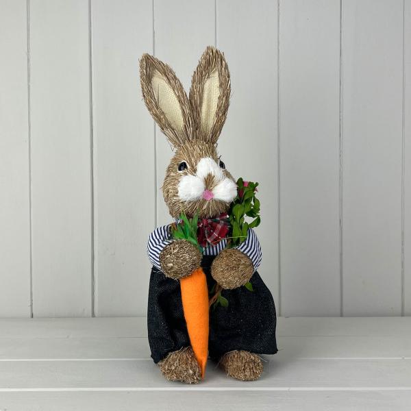 Rabbit Holding A Carrot L11cm W11cm H34cm Weight-99g