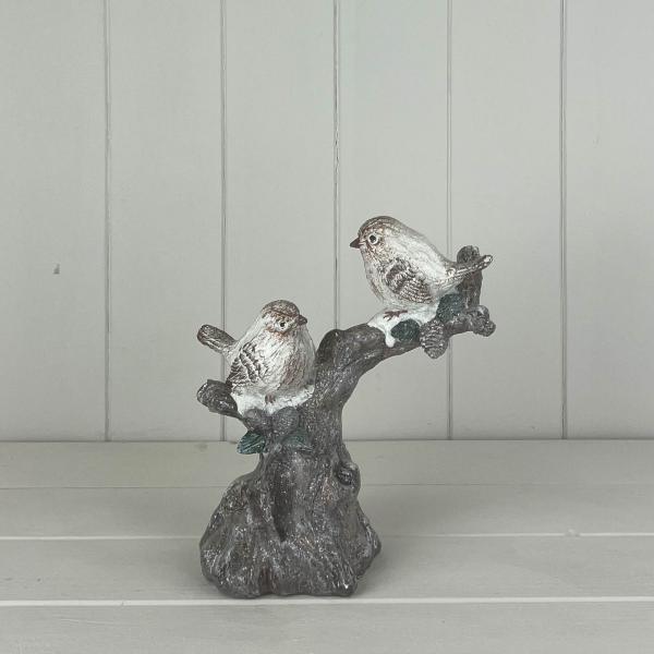 Polyresin Birds on Branch L18xH20xW9cm