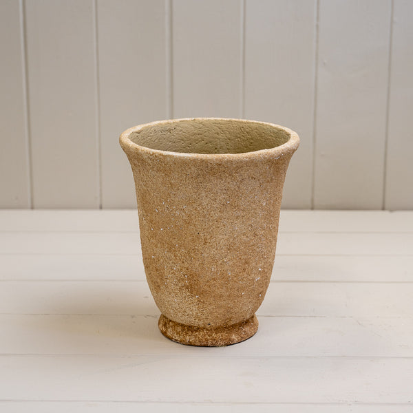 Clay Cement Urn Pot TD15xH17.5cm Weight-1135g