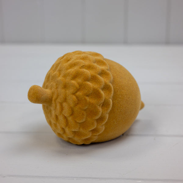 Ceramic Flocked Acorn L13xW8.5xH8.5cm Weight-167g