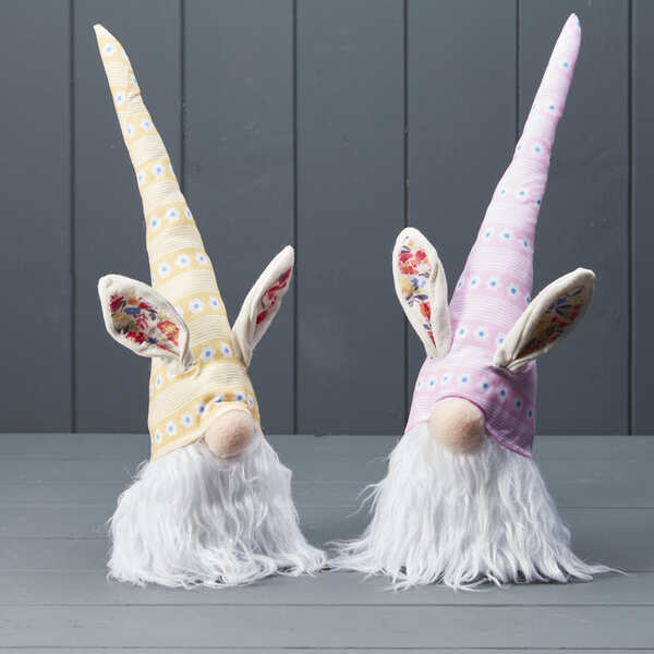 Mixed Yellow and Pink Gonks H36 W13 D10