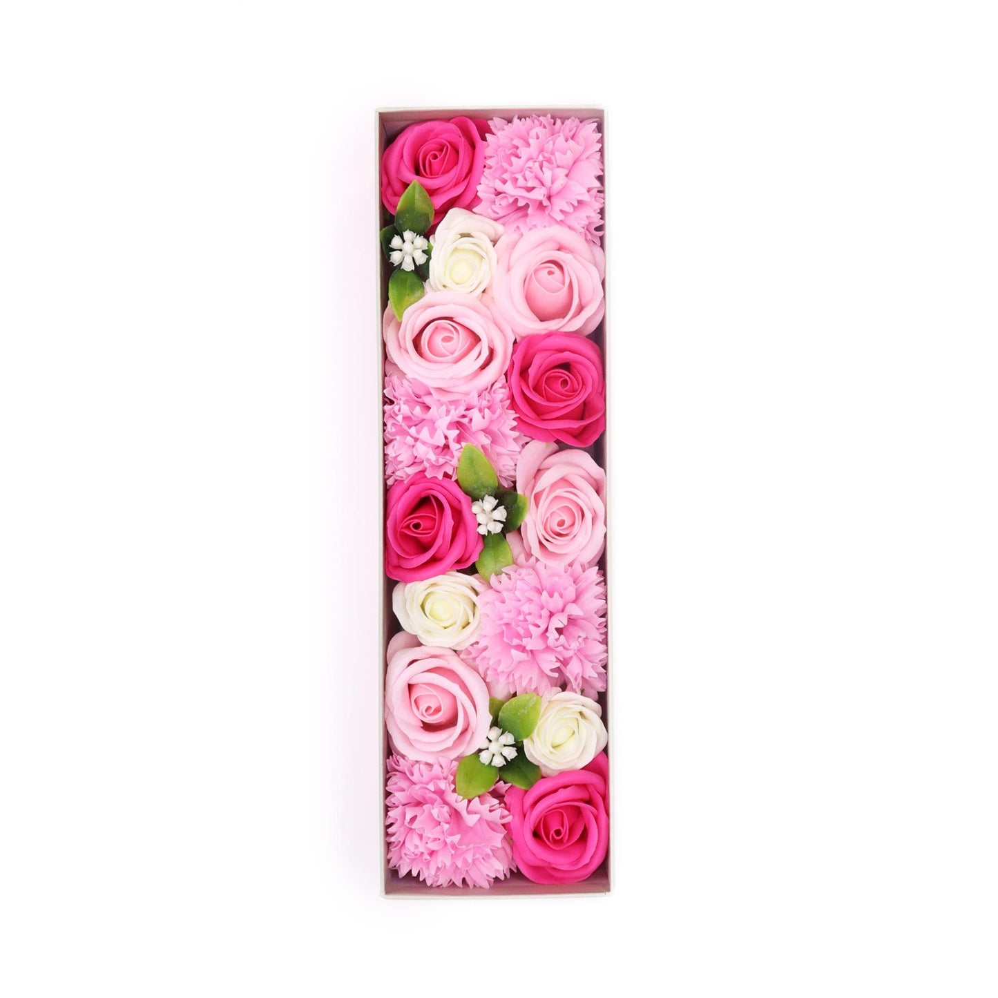 Soap Flowers Long Box - Baby Blessings - Pinks