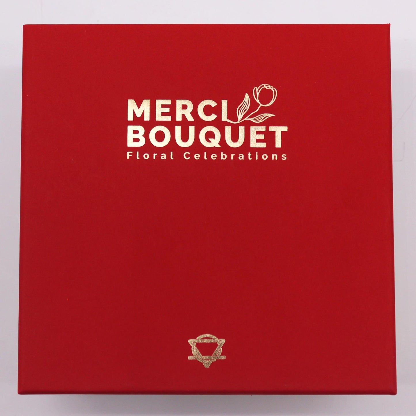 Soap Flowers Square Box - Classic Red Roses