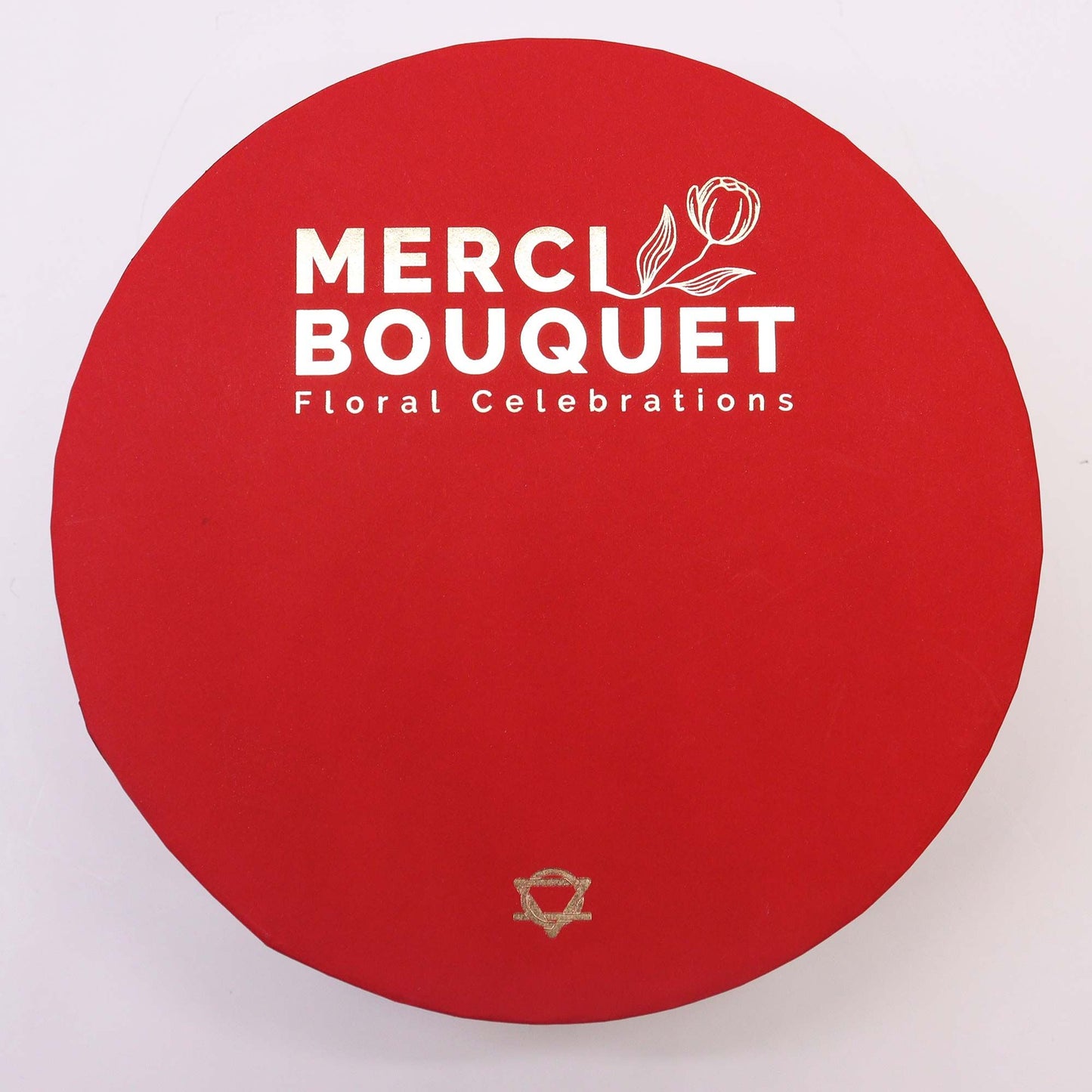 Soap Flowers Round Box - Classic Red Roses