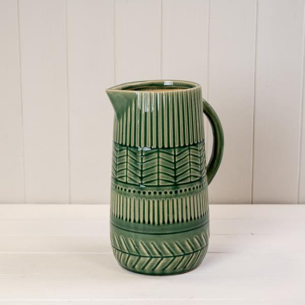 Green Ceramic Jug (26.5cm)