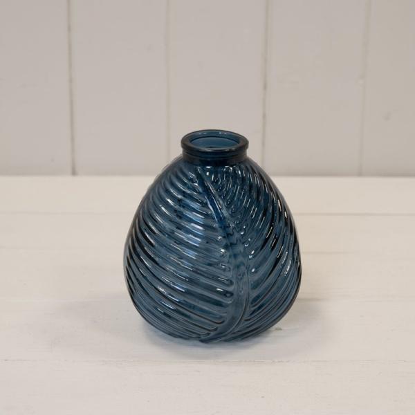 Blue Leaf  Bottle H13cm W12cm D11cm