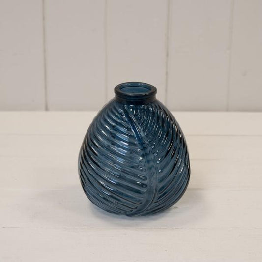 Blue Leaf  Bottle H13cm W12cm D11cm