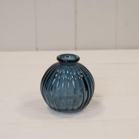 Blue Round Bottle H8.4cm D8.3cm