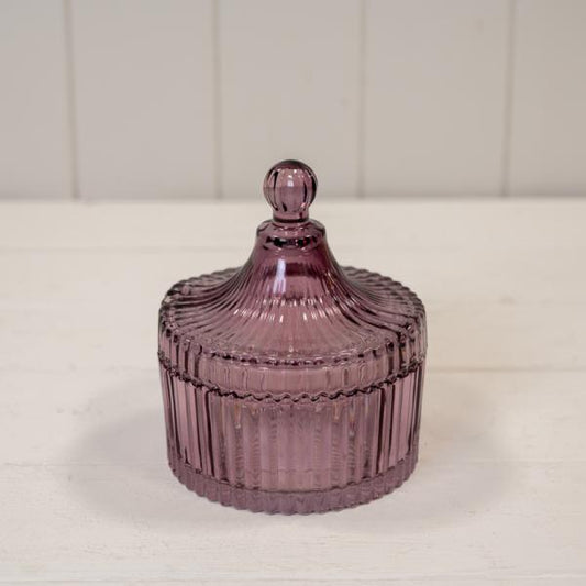 Amethyst Glass Decorative Jar