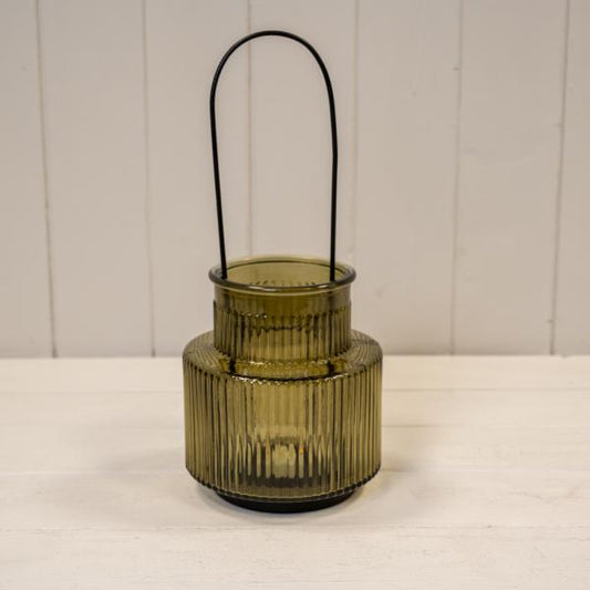 olive green candle holder large  H28cm Dia13cm