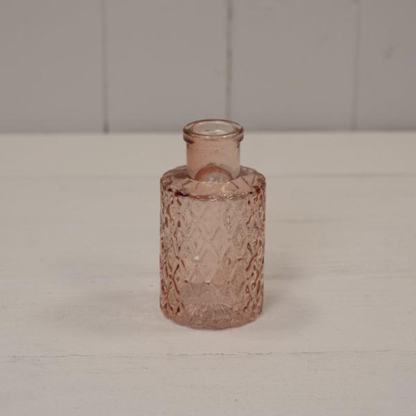 Rose Mini Geometric Glass Bottle