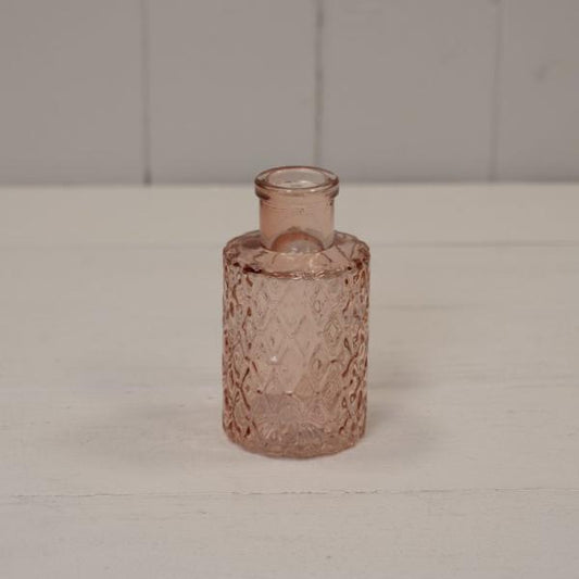 Rose Mini Geometric Glass Bottle
