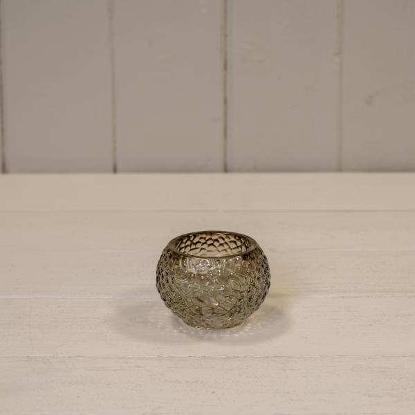Smokey Brown Round Tealight Holder