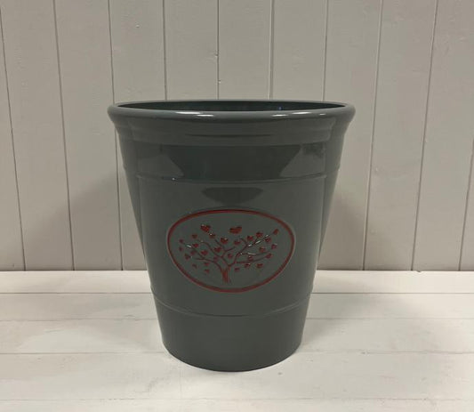 Grey Round Love Heart Tree Recycled Plastic Planter