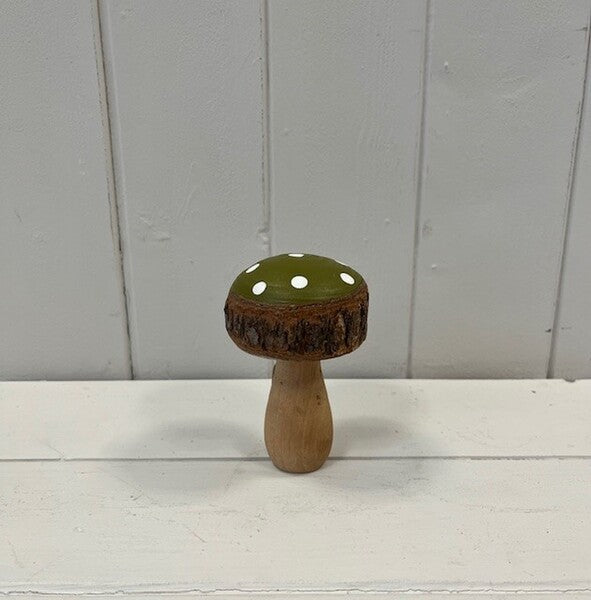 Green Wooden Toadstool