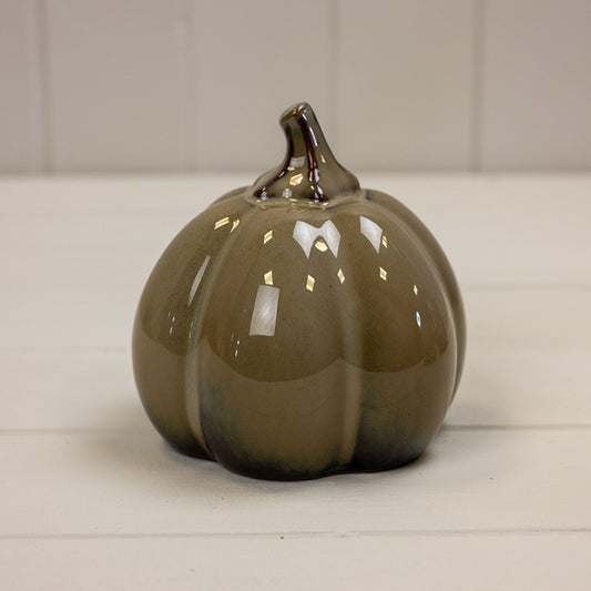 Caramel Ceramic Pumpkin L10xW10xH10cm  Weight-374g