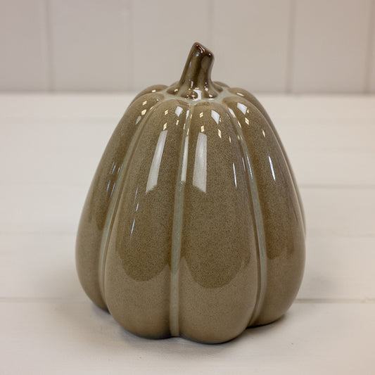 Caramel Ceramic Pumpkin L13.5xW13.5xH15cm  Weight-738g