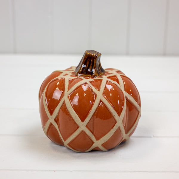 Ceramic Pumpkin L12.2xW12.2xH10.5cm  Weight-449g