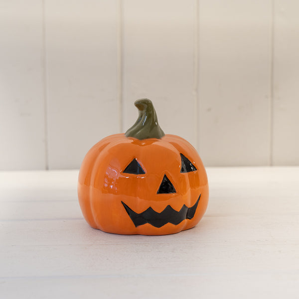 Orange Ceramic Pumpkin L11xW11xH10.5cm