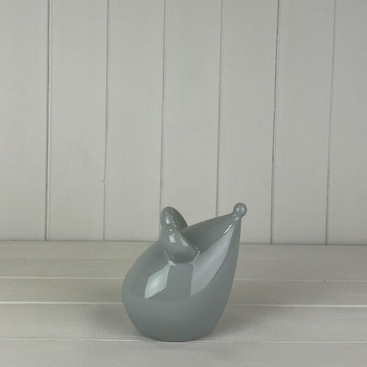 Grey Ceramic mouse  size 11.4x10.2x12.1cm