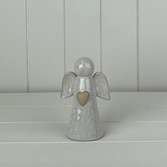 White Ceramic Angel Ornament L9xD6.5xH13.5cm  Weight-214g