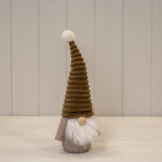 Brown Ribbed Hat Gonk