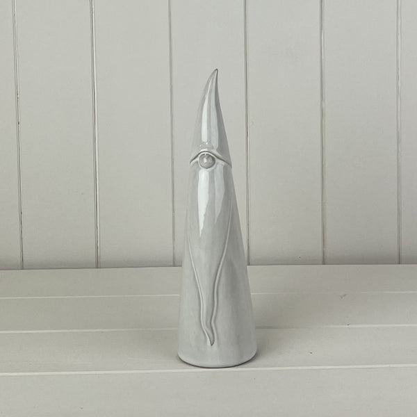 Glazed Ceramic Tall Gonk Ornament with Textured Detail L7xD7xH25cm  Weight-347g