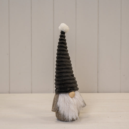 Grey Ribbed Hat Gonk