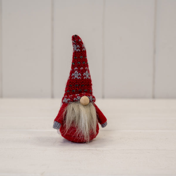 Red and Grey Fabric gonk with Red Hat (11cm)