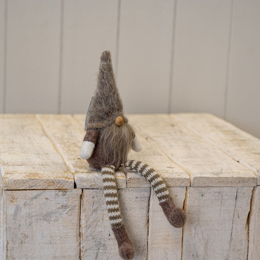 Sitting Beige Wool Gonk